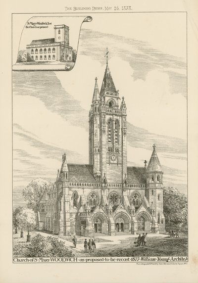 Kerk van St. Mary in Woolwich door English School