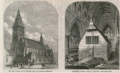 Kerk van St Michael en Alle Engelen, Shoreditch door English School