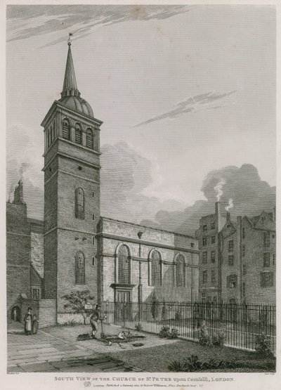 Kerk van St Peter op Cornhill, Londen door English School