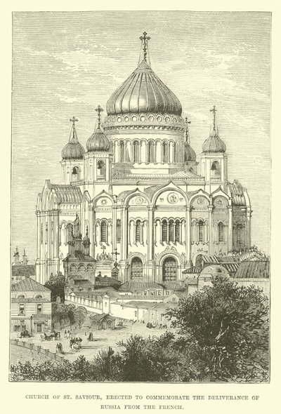 Kerk van de Verlosser, opgericht ter herdenking van de bevrijding van Rusland van de Fransen door English School