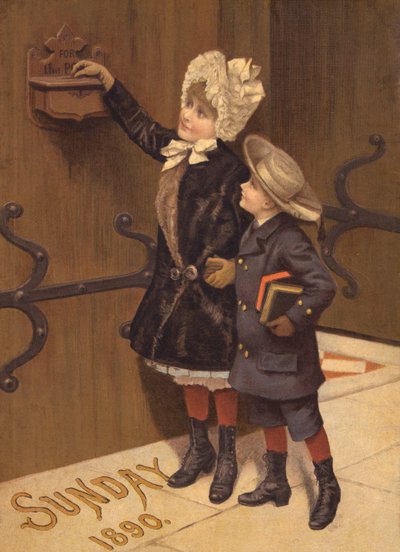 Kerkoffer (gravure) door English School