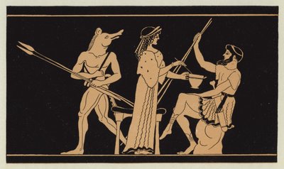 Circe biedt de betoverde drank aan Odysseus aan door English School