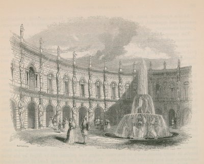 Circulaire Hof in Whitehall door English School