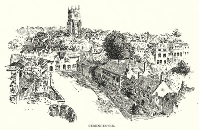Cirencester (litho) door English School