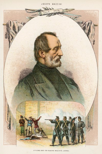 Burgers doodgeschoten voor het lezen van Mazzini