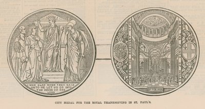 Stadsmedaille voor de Koninklijke Dankzegging in de St. Paul