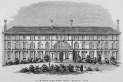 City of London Weeshuis, Brixton (gravure) door English School