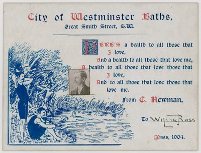 City of Westminster Baths, Great Smith Street, 1904 door English School