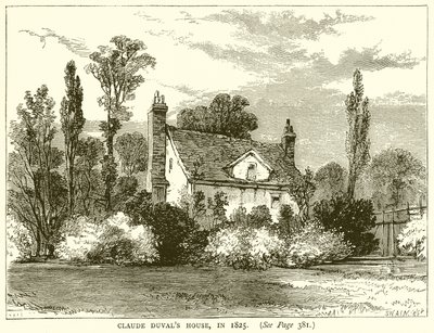 Claude Duvals Huis in 1825 door English School