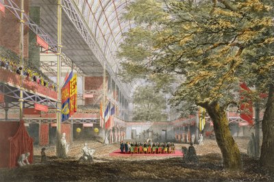 Sluitingsceremonie, uit Dickinsons Comprehensive Pictures of the Great Exhibition of 1851, gepubliceerd 1854 door English School