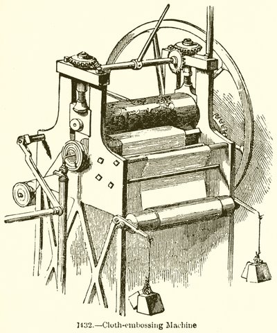 Stof-embossing machine door English School