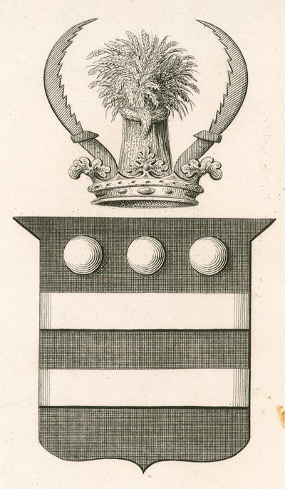 Wapen van Sir Edward Hungerford door English School