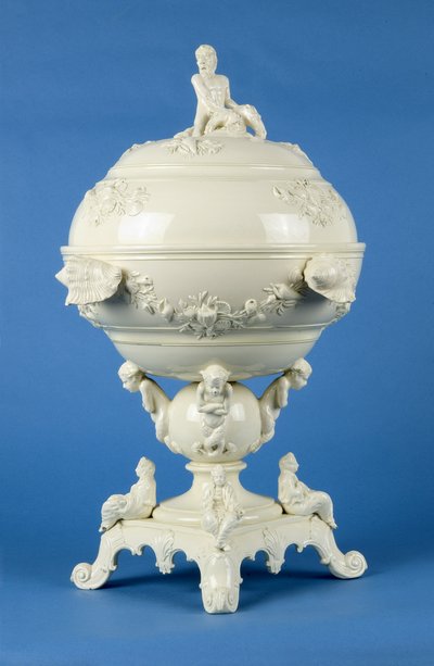 Kokkepot op standaard, Leeds, ca. 1790 door English School