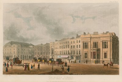 Cockspur Street, Londen, kijkend naar de Haymarket door English School