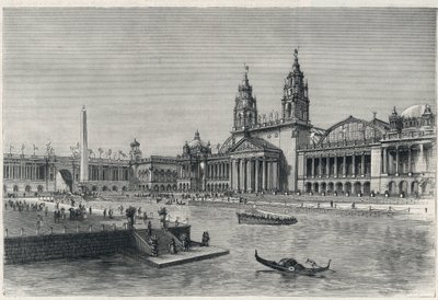 Columbiaanse Wereldtentoonstelling, De Chicago tentoonstelling 1893: de machinehal - Gravure 1893 uit 