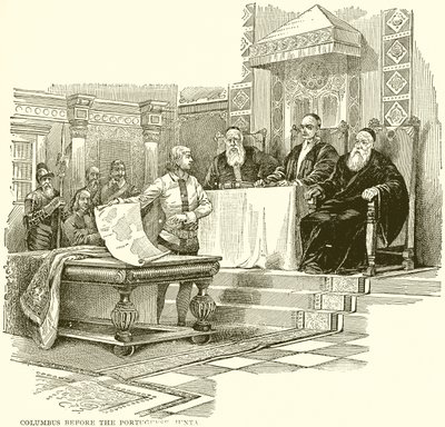 Columbus voor de Portugese Junta door English School