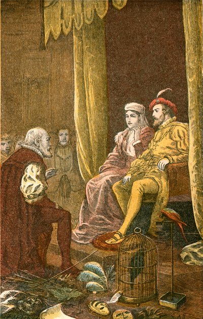 Columbus ontvangen door Ferdinand en Isabella door English School