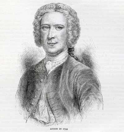 Commodore George Anson, 1e Baron Anson (1697-1762), 1744 door English School