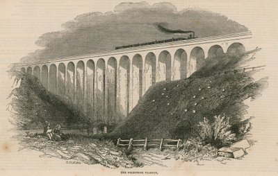 Voltooiing van de Zuid-Oostelijke Spoorweg: Het Folkstone Viaduct door English School