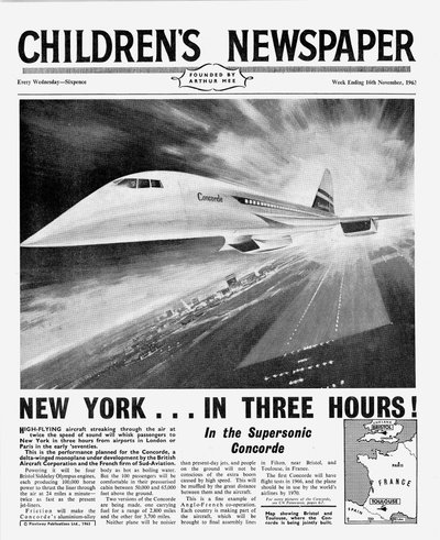 Concorde, voorpagina van 