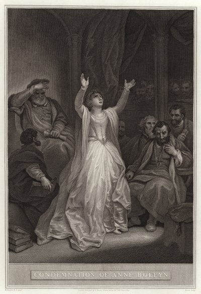 Veroordeling van Anne Boleyn door English School