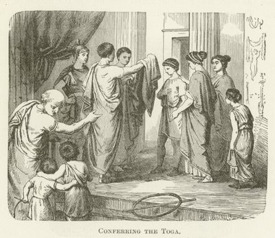 Het verlenen van de toga door English School