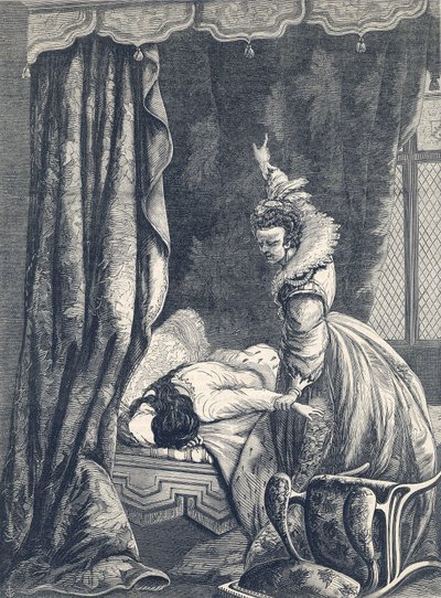 Bekentenis van de Gravin van Nottingham, 1865 door English School