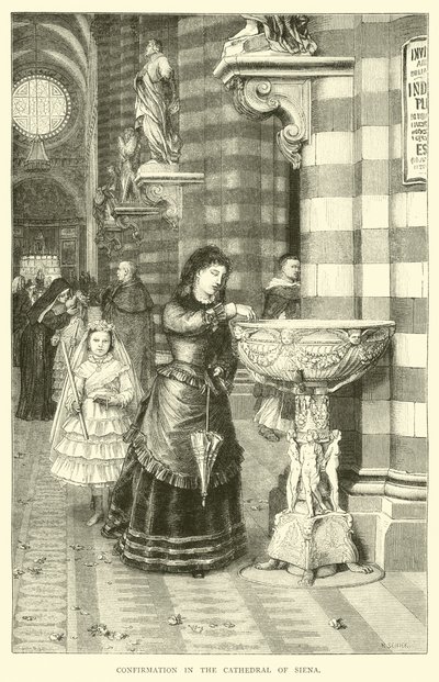 Bevestiging in de kathedraal van Siena door English School
