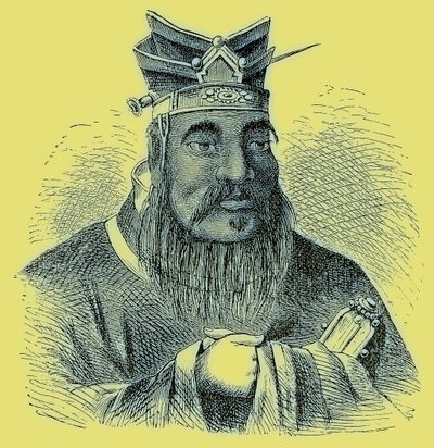 Confucius, illustratie uit The Illustrated History of the World, gepubliceerd ca. 1880 door English School