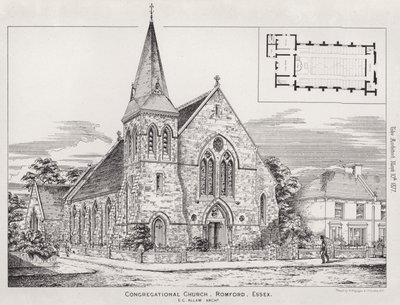 Congregational Church, Romford, Essex door English School