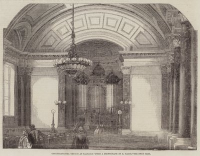 Congregational Church in Saltaire (gravure) door English School
