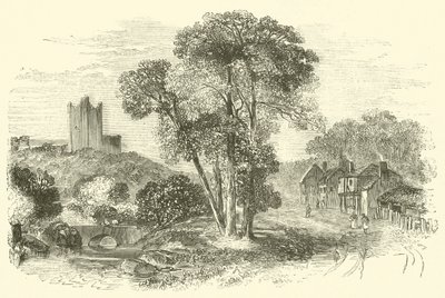 Kasteel van Conisborough door English School