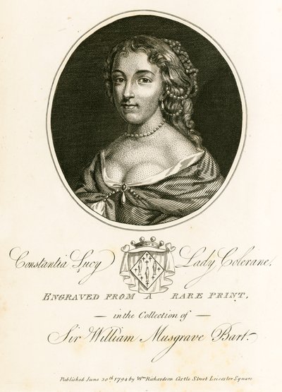 Constantia Lucy, Lady Colerane door English School
