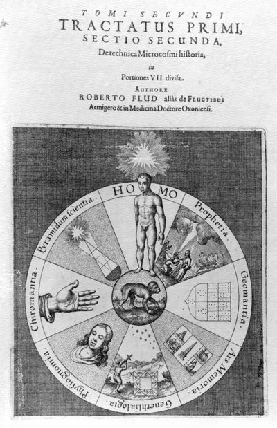 Constructie van het heelal, uit Robert Fludd