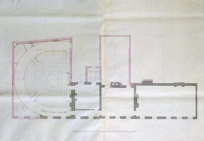 Contracttekening voor de eerste verdieping van de Royal Institution, 1800 door English School