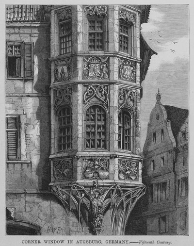 Hoekraam in Augsburg, Duitsland door English School