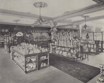 Hoek in de China Showrooms, Harrods door English School