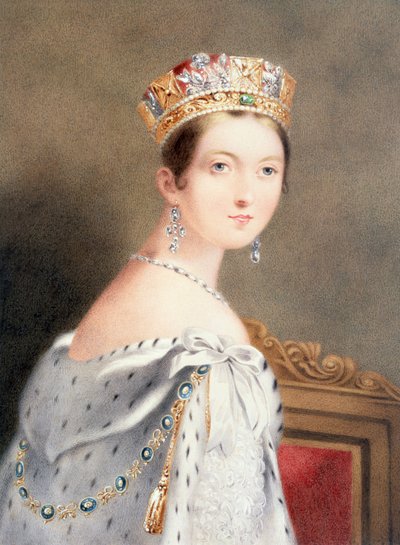 Kroningsportret van Koningin Victoria door English School