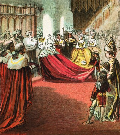 Kroning van George III door English School