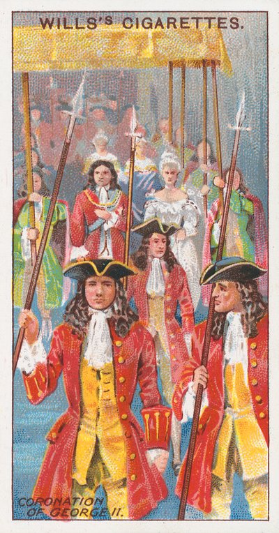 Kroning van George II door English School