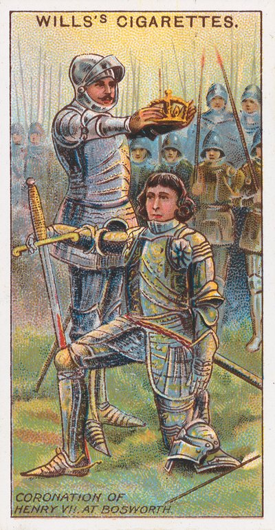 Kroning van Hendrik VII in Bosworth door English School