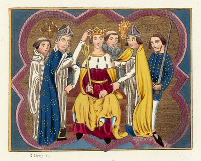 Kroning van koning Richard II door English School