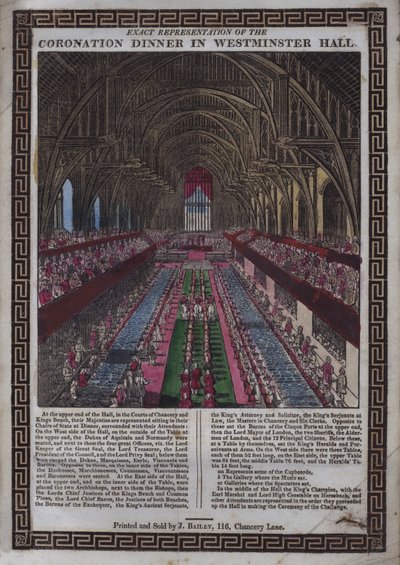 Kroning van Zijne Majesteit [d.w.z. George III] in Westminster door English School