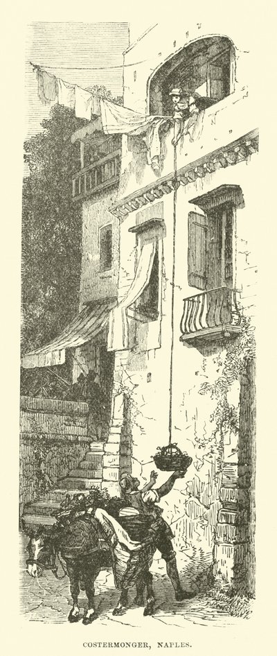 Straatverkoper, Napels door English School