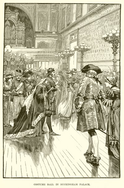 Kostuumbal in Buckingham Palace door English School