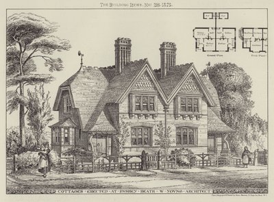 Cottages gebouwd in Bushey Heath door English School