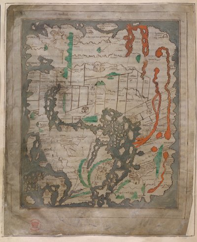 De Tiberius Kaart, Mappa Mundi door English School