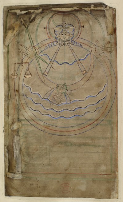 Diagrammatische weergave van de Schepping, illustratie uit 