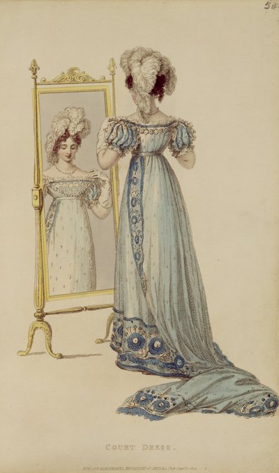 Hofjurk, modeplaat uit Ackermanns Repository of Arts door English School