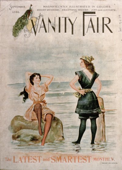 Omslag voor Vanity Fair, september 1896 door English School